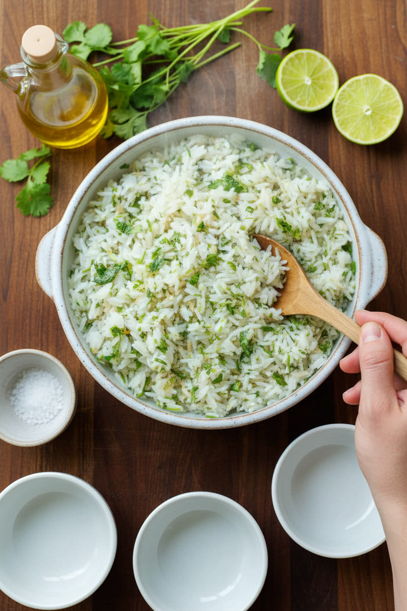 Cilantro Lime Rice Recipe (VIDEO)