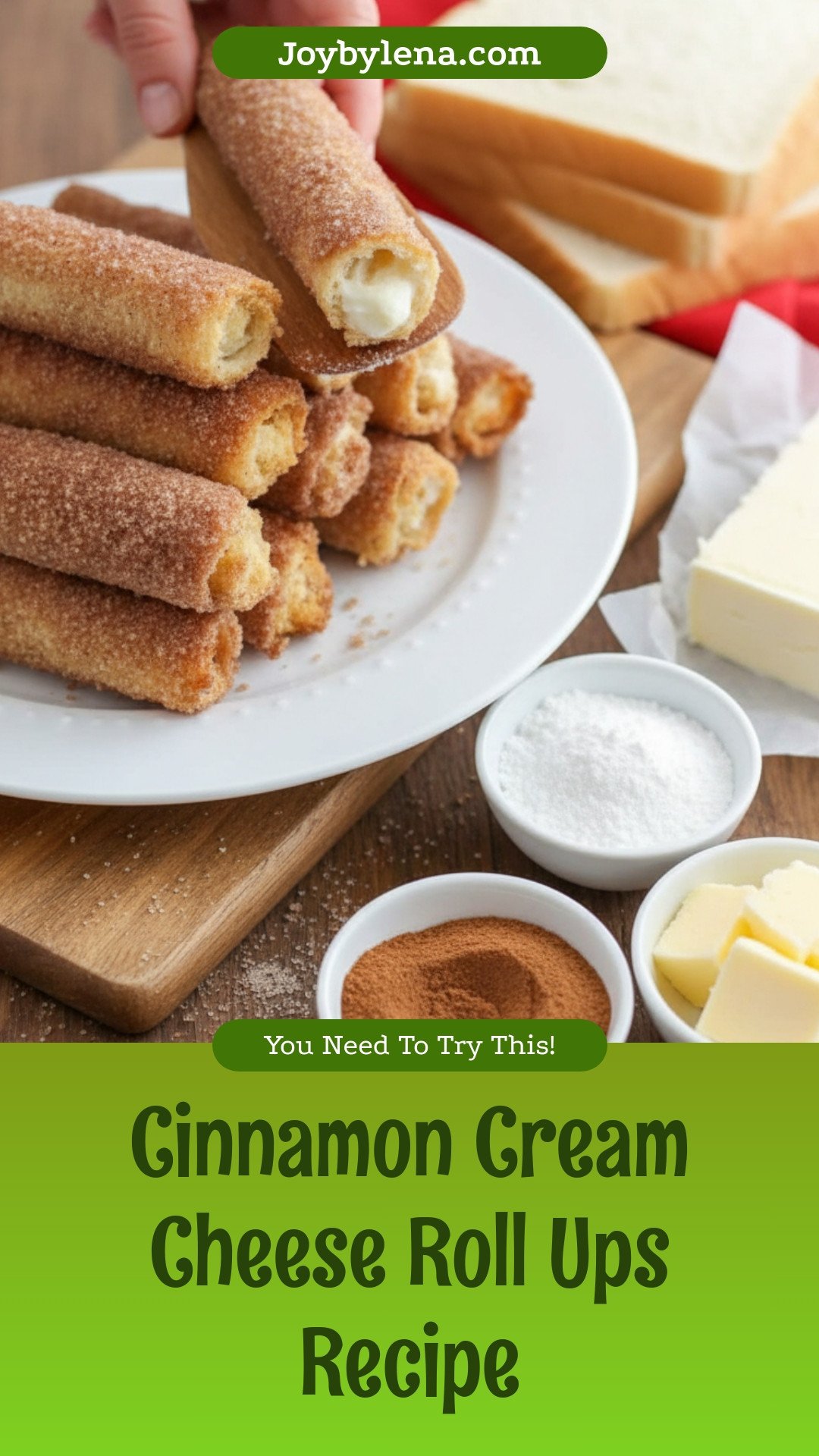 Cinnamon Cream Cheese Roll Ups