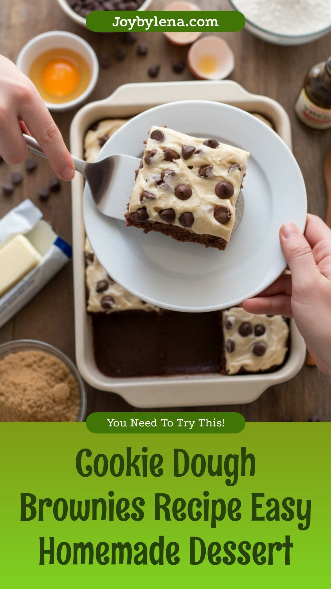 Cookie Dough Brownies recipe