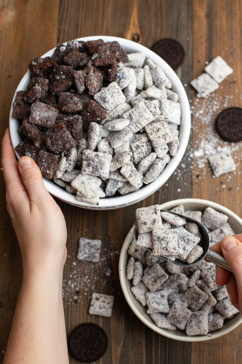 Cookies and Cream Muddy Buddies