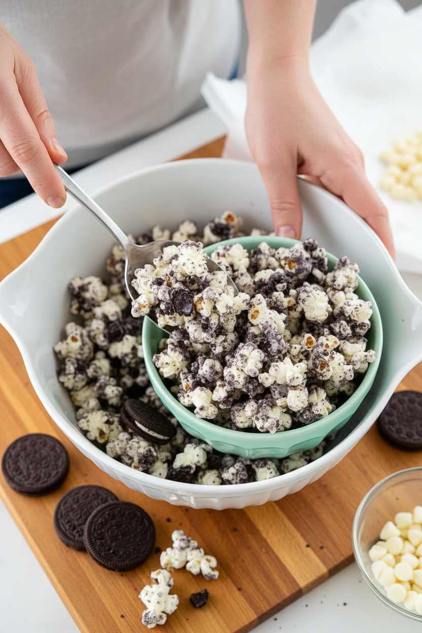 Cookies and Cream Popcorn