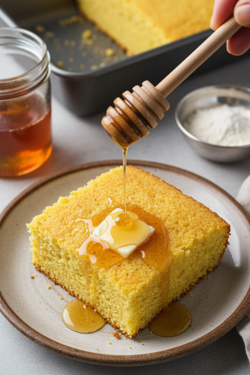 Cornbread Recipe with Honey Butter