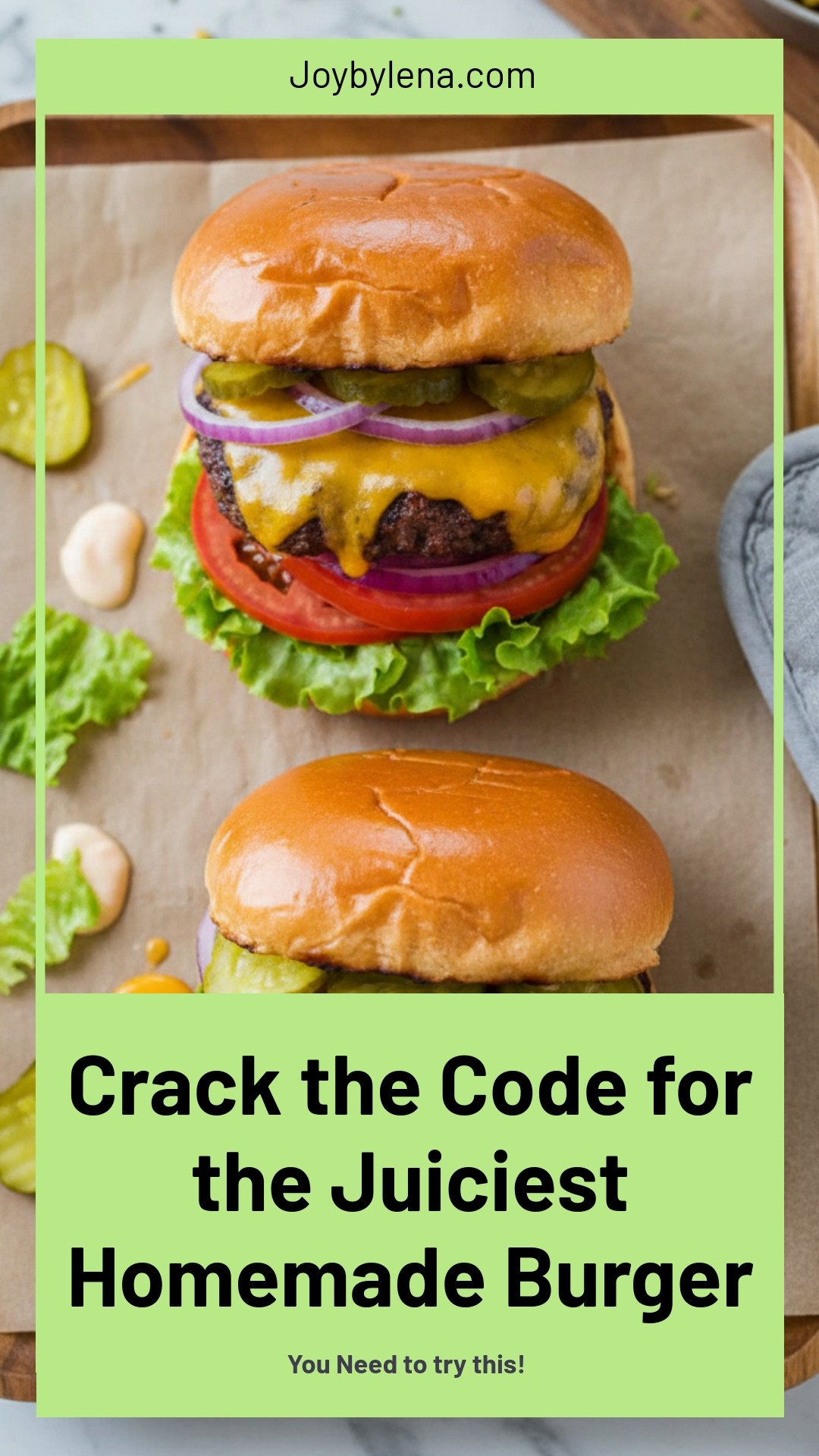 Ready to crack the code on the juiciest homemade burger?