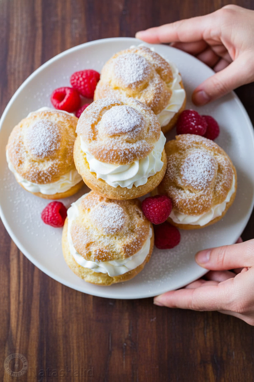 Cream Puffs Recipe (VIDEO)