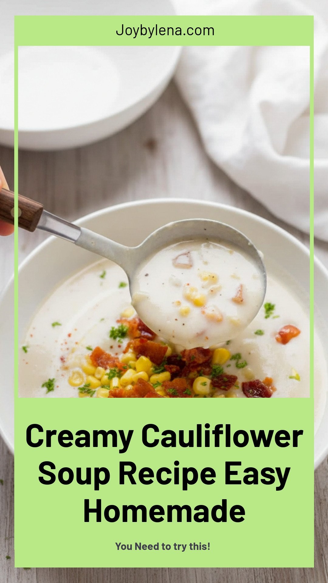 Creamy Cauliflower Soup Recipe