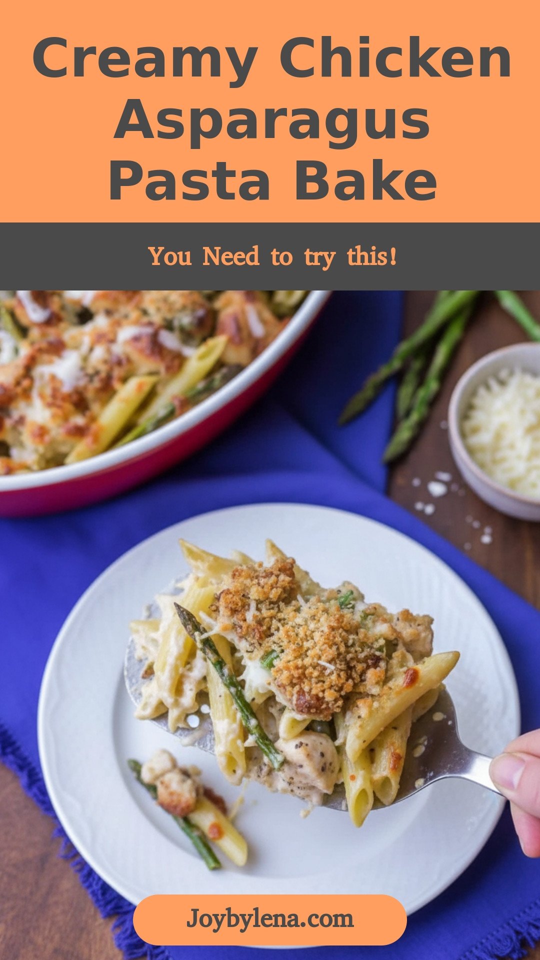 Chicken Asparagus Pasta Bake