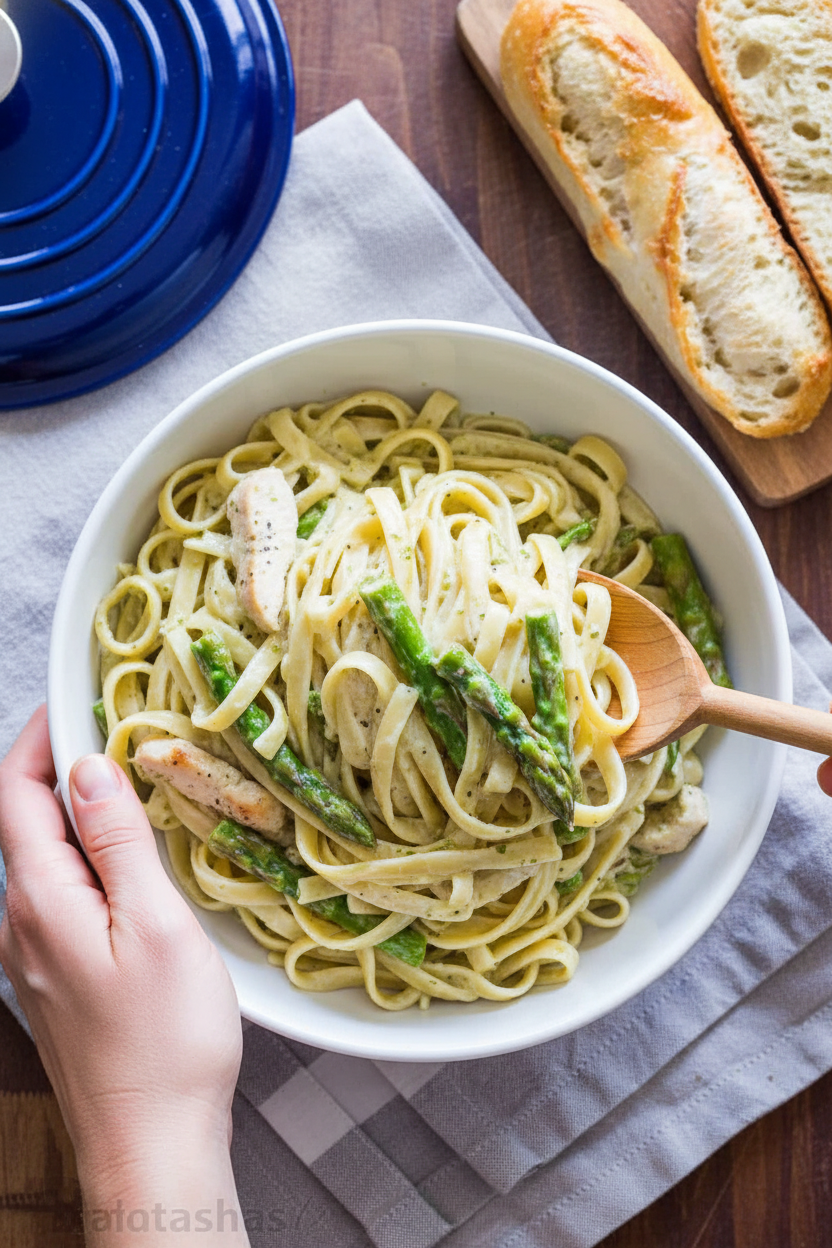 Creamy Chicken Pesto Pasta (with Video)