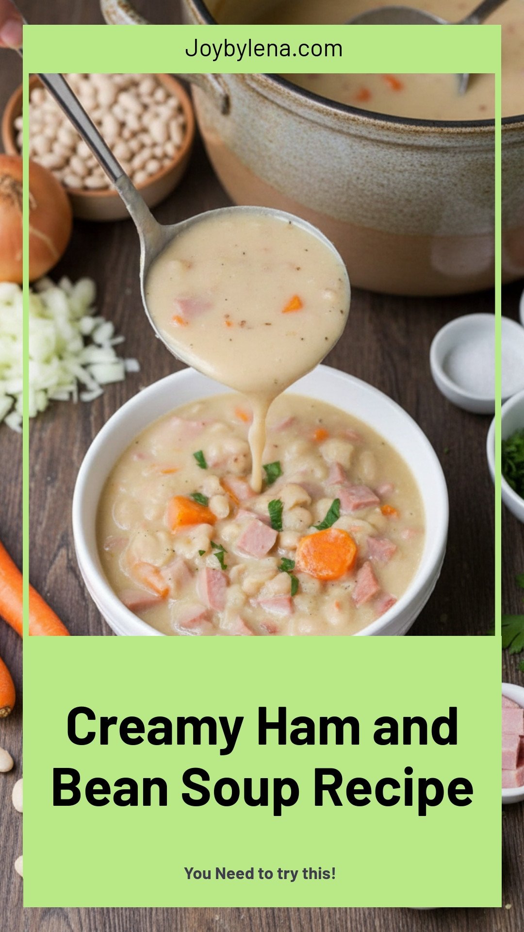 Creamy Ham and Bean Soup