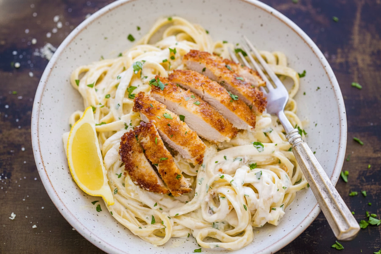 Creamy Lemon Chicken Pasta Recipe Video