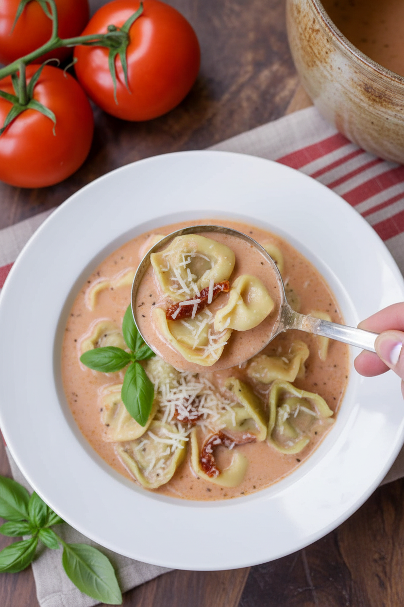 Creamy Tortellini Soup