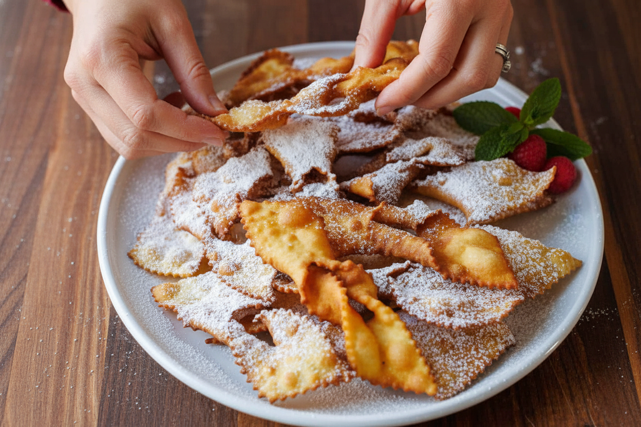 Crispy Angel Wing Cookies Chrusciki Recipe