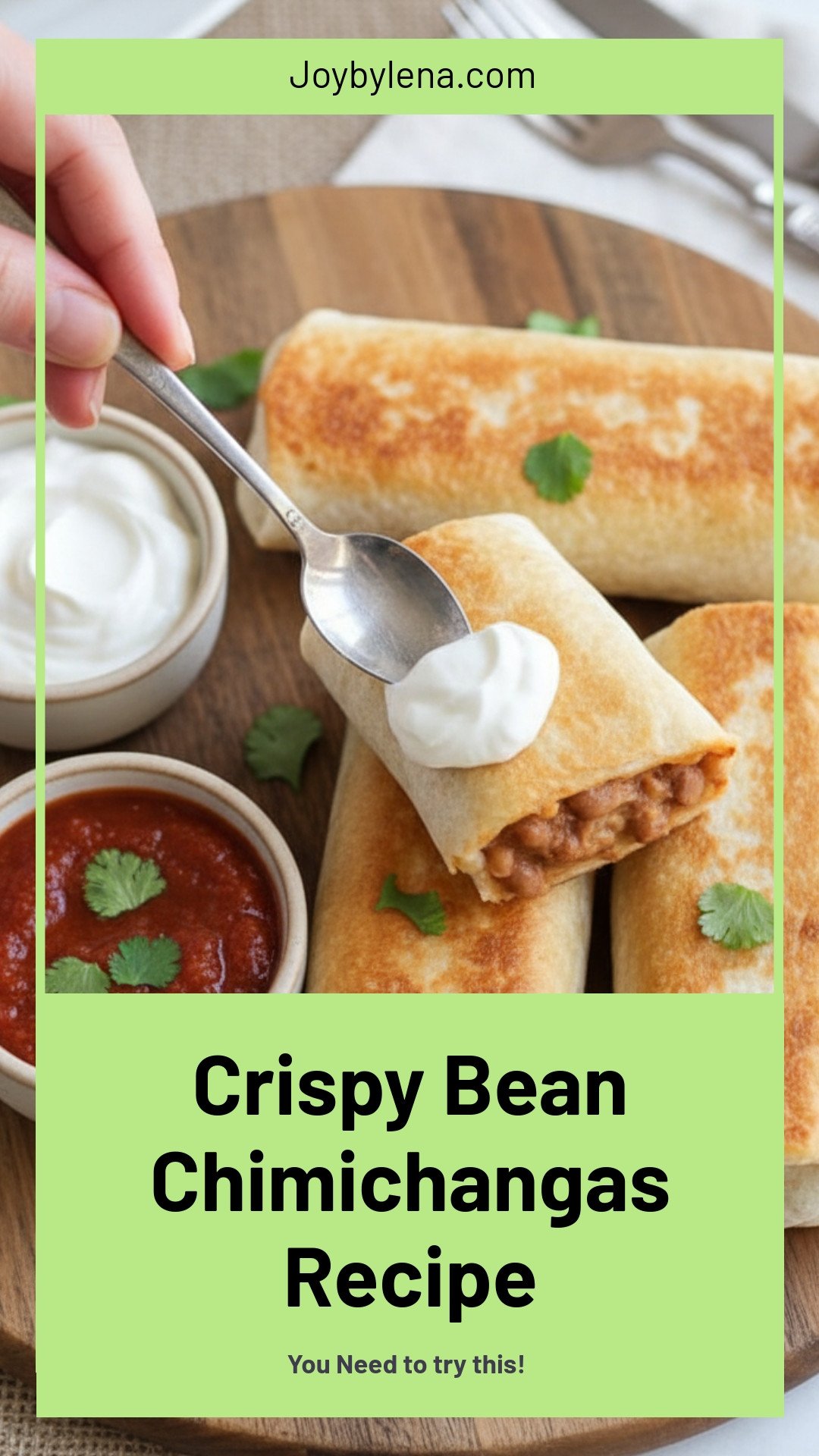 Bean Chimichangas