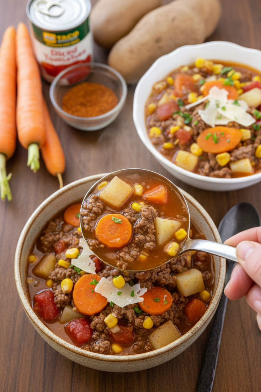 Crockpot Hamburger Soup