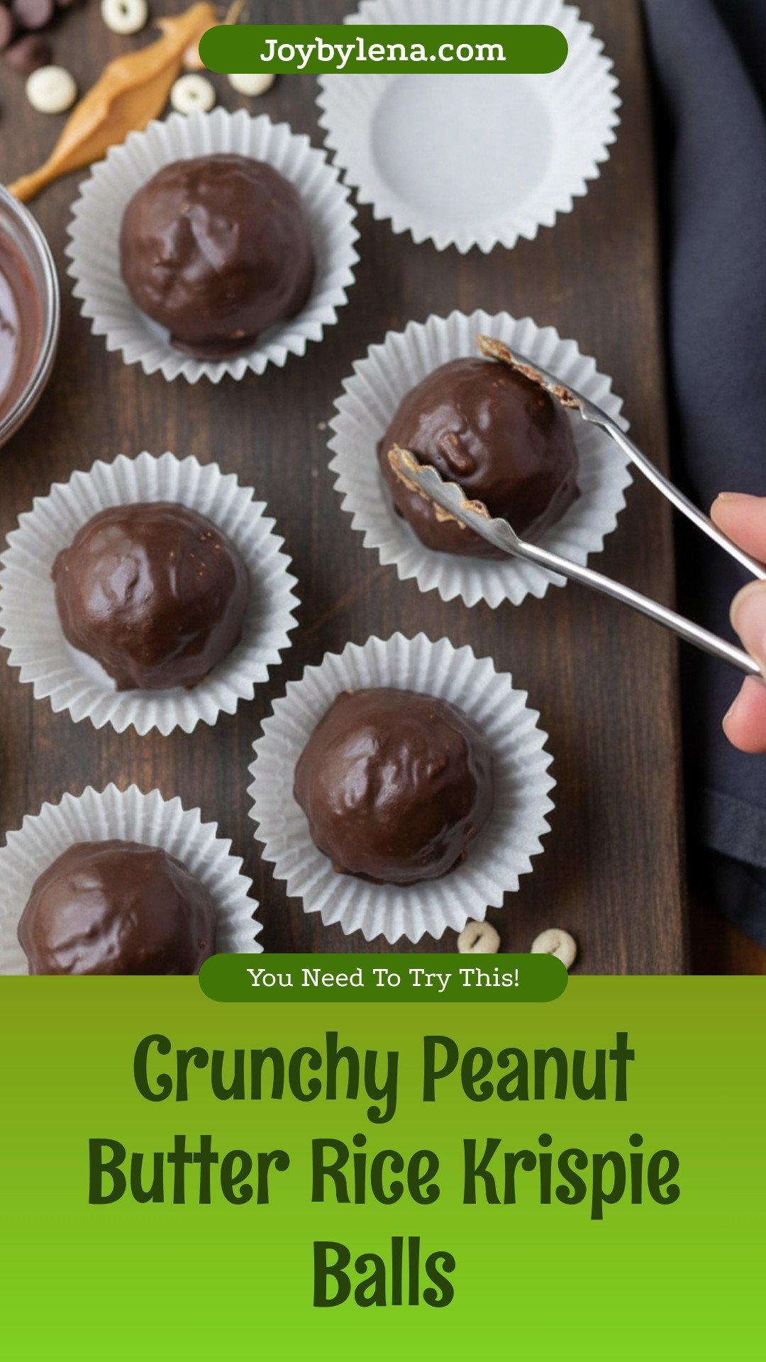 Peanut Butter Balls with Rice Krispies