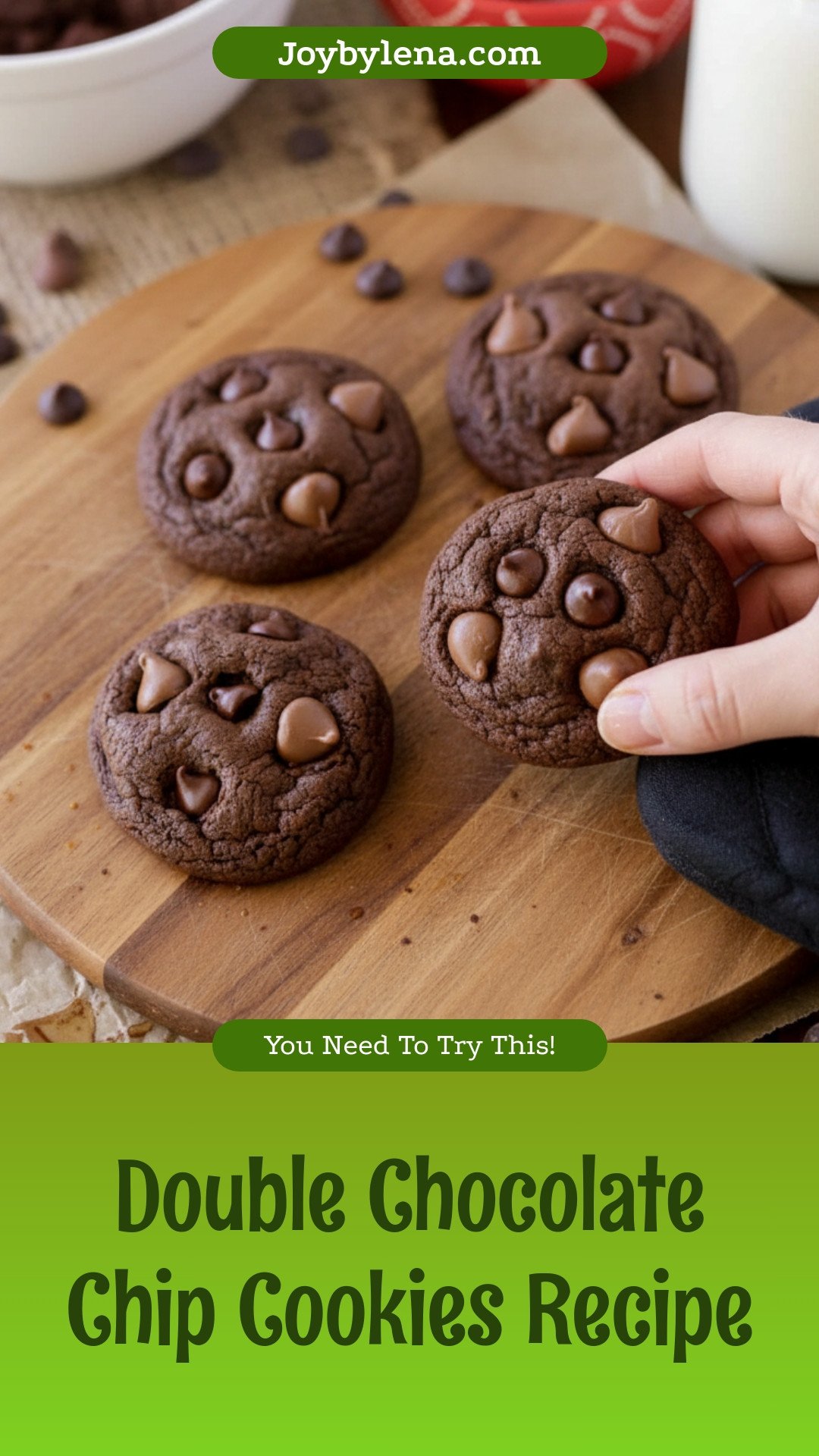 Double Chocolate Chip Cookies