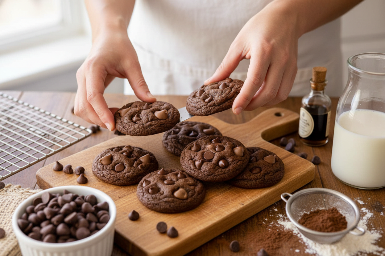 Double Chocolate Chip Cookies Recipe