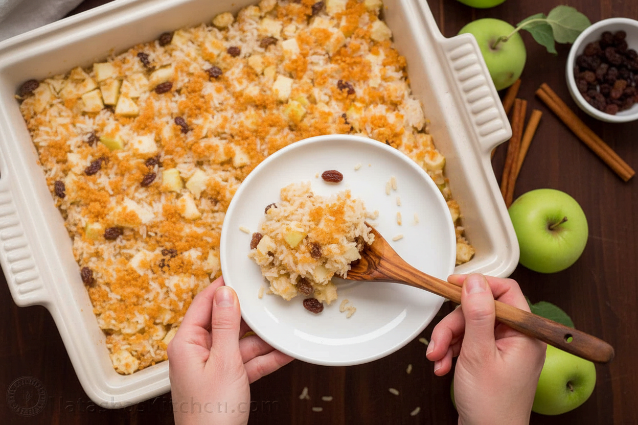 Easy Apple Rice Pudding Recipe