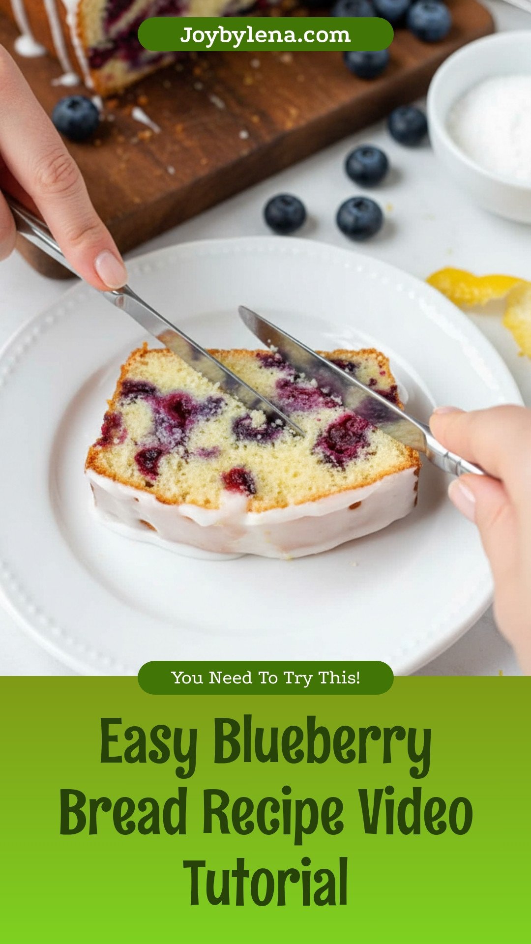 Easy Blueberry Bread Recipe (VIDEO)