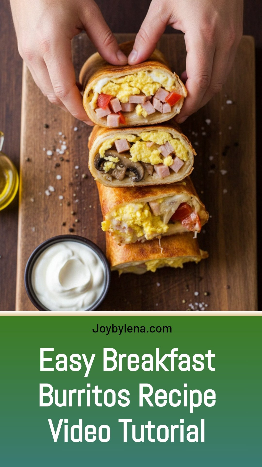 Breakfast Burritos Recipe (VIDEO)