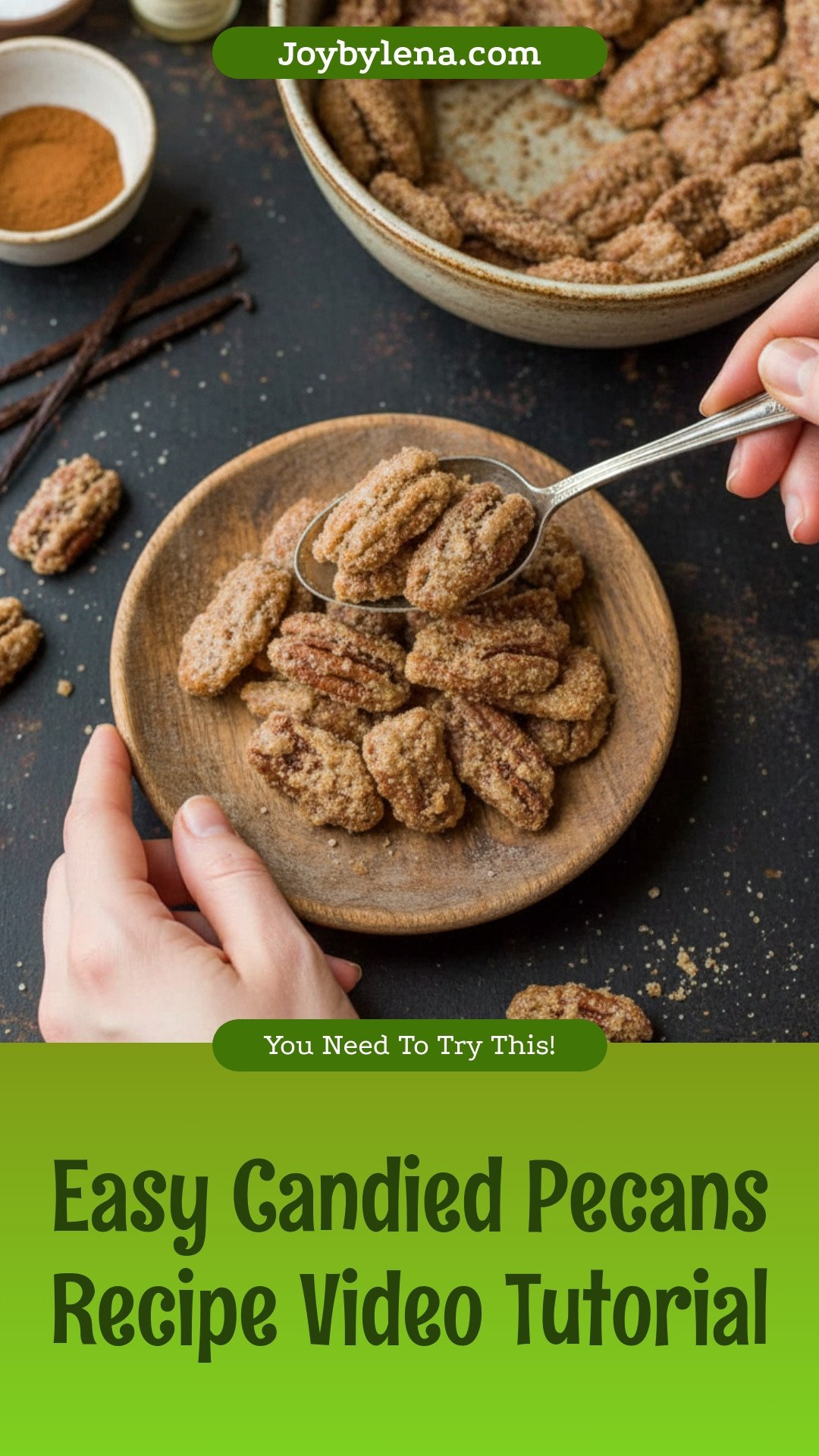 Candied Pecans Recipe (VIDEO)