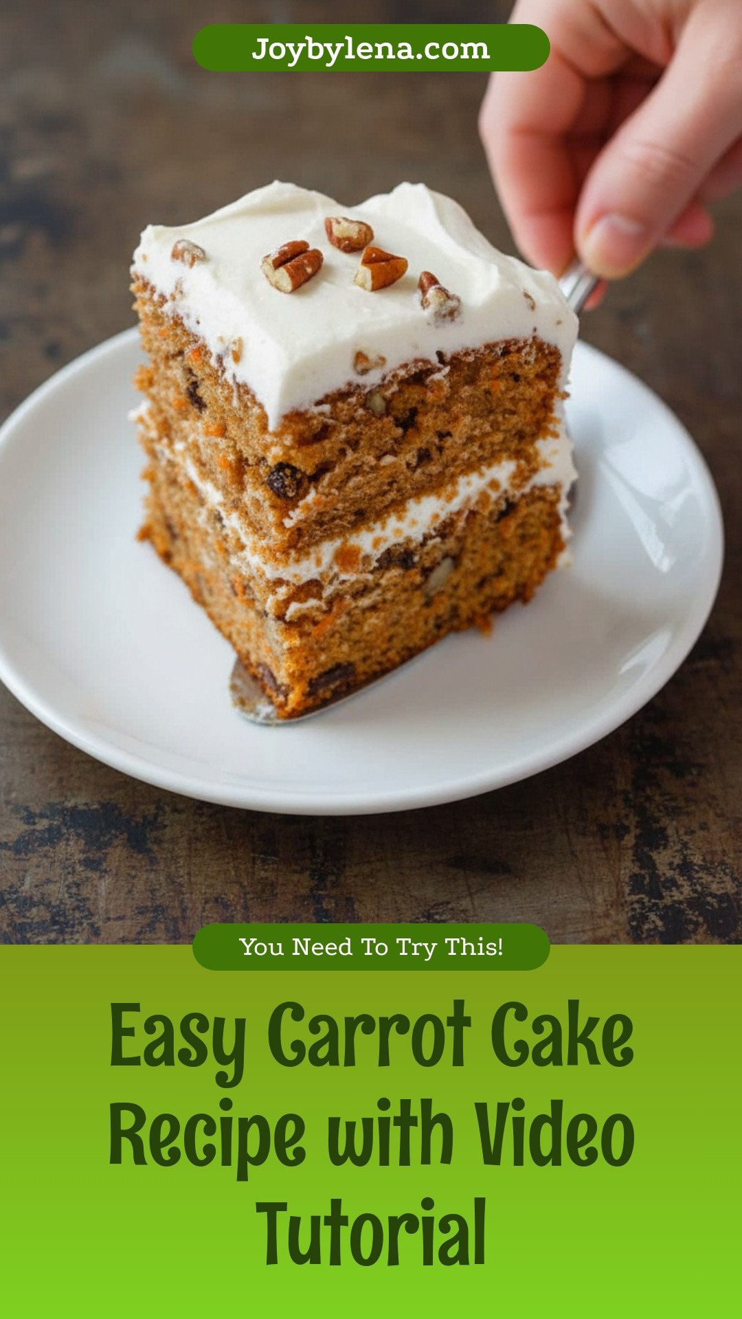Carrot Cake Recipe (with Video)