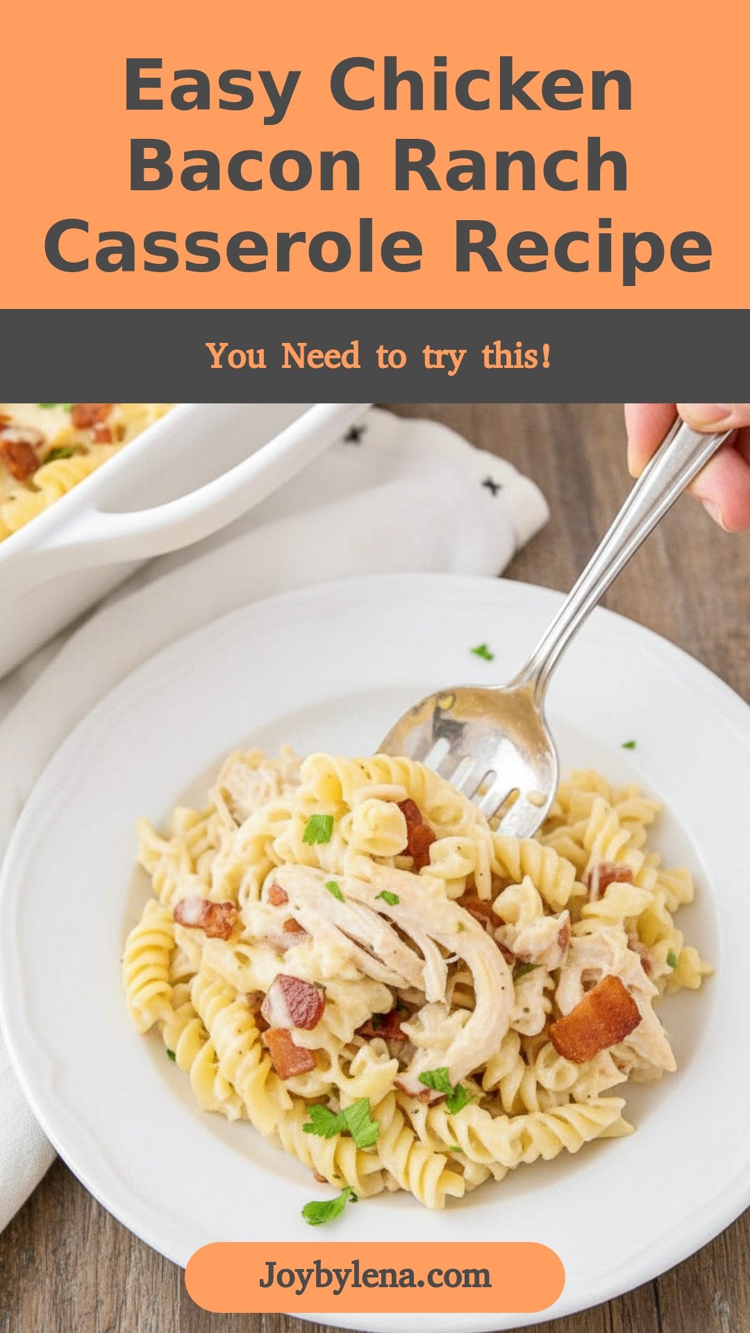 Chicken Bacon Ranch Casserole