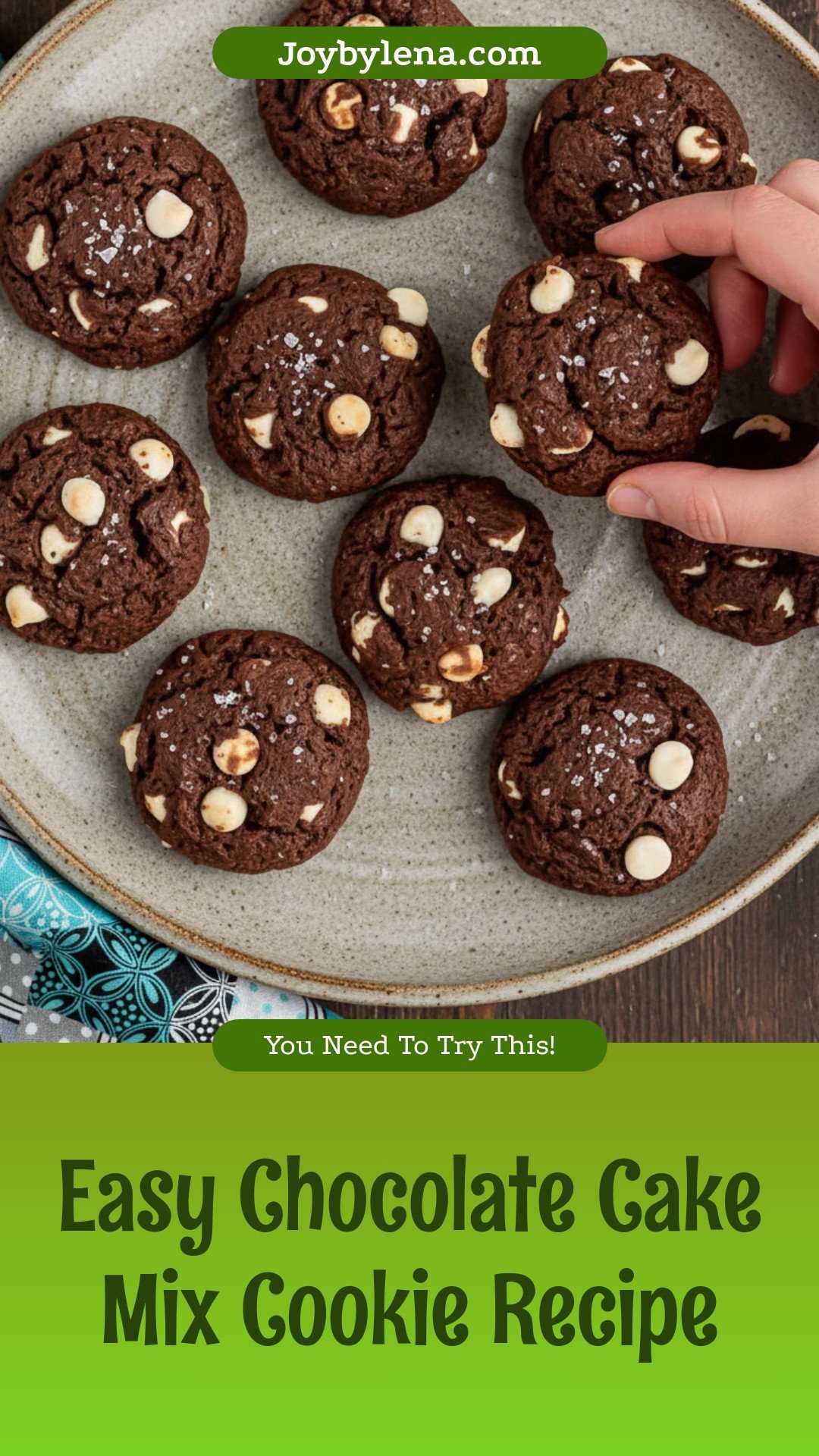 Chocolate Cake Mix Cookies