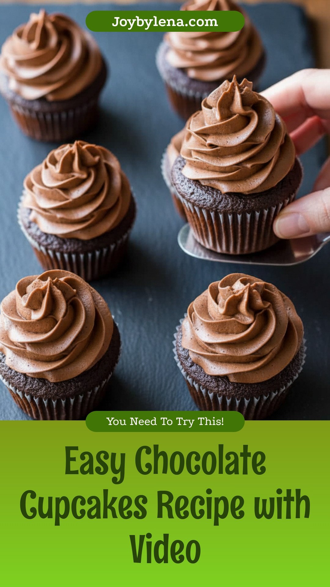 Easy Chocolate Cupcakes (with Video)