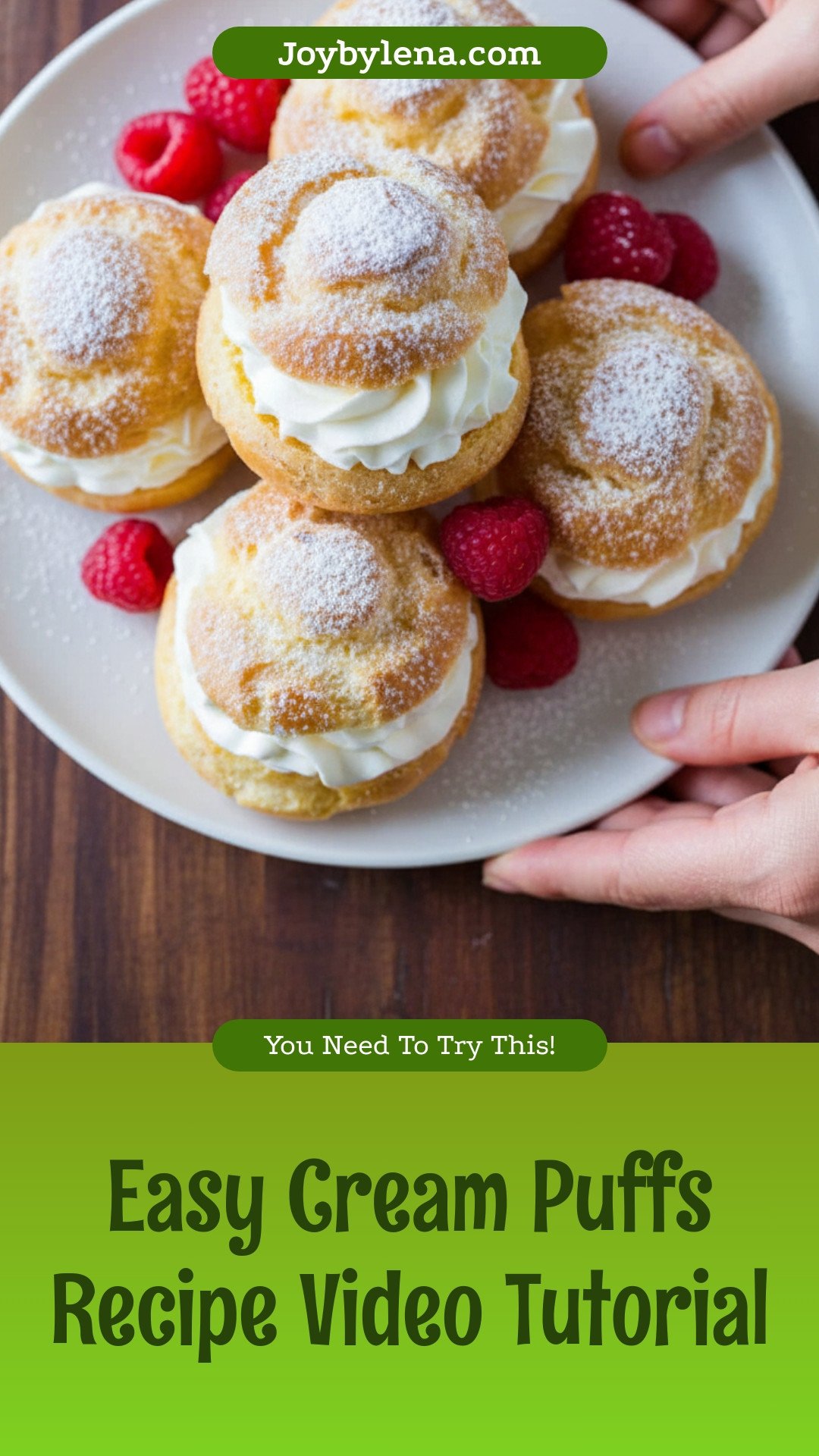 Cream Puffs Recipe (VIDEO)