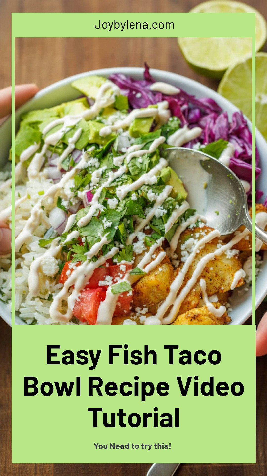 Fish Taco Bowl Recipe (VIDEO)