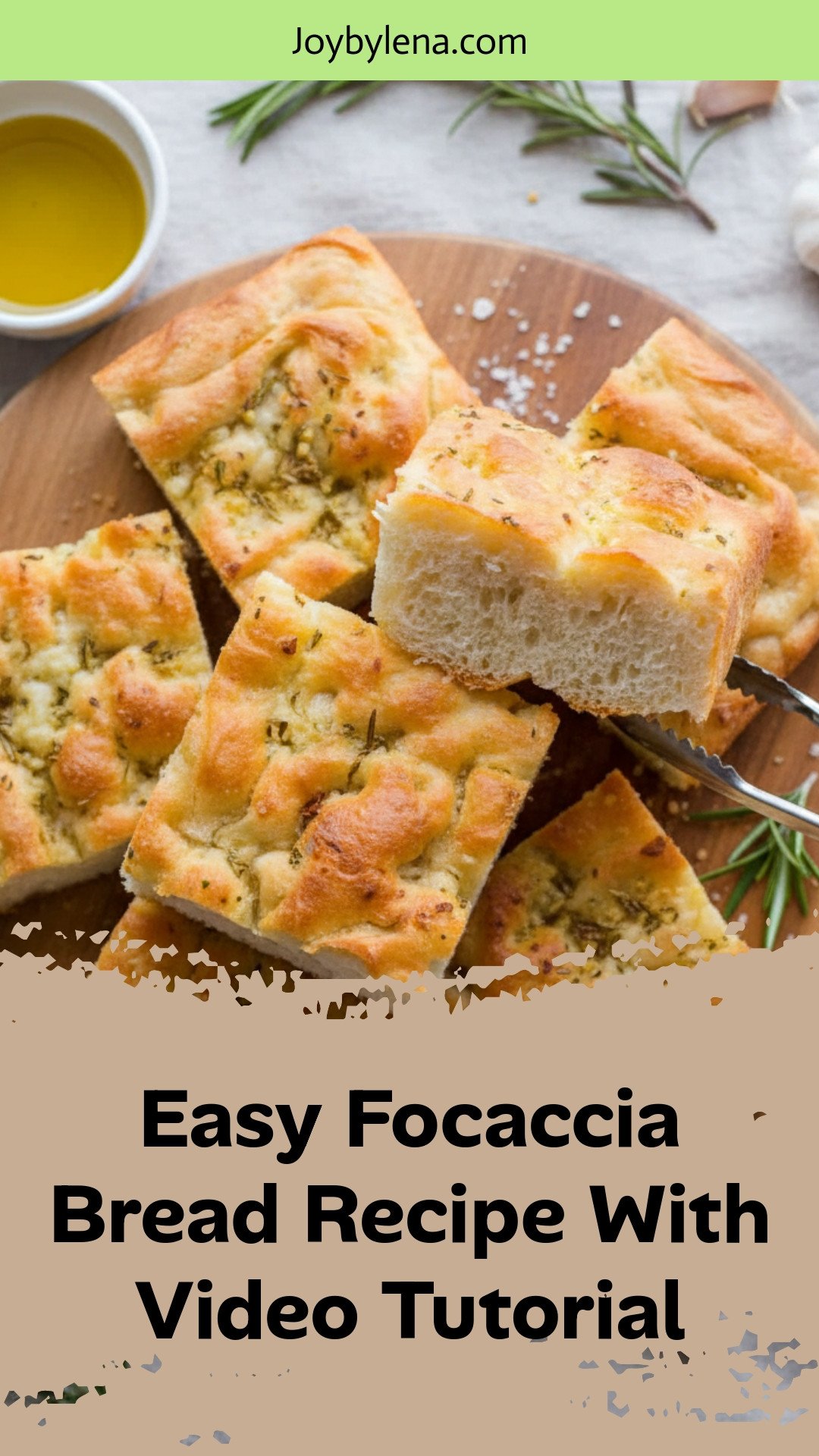 Focaccia Bread Recipe (VIDEO)