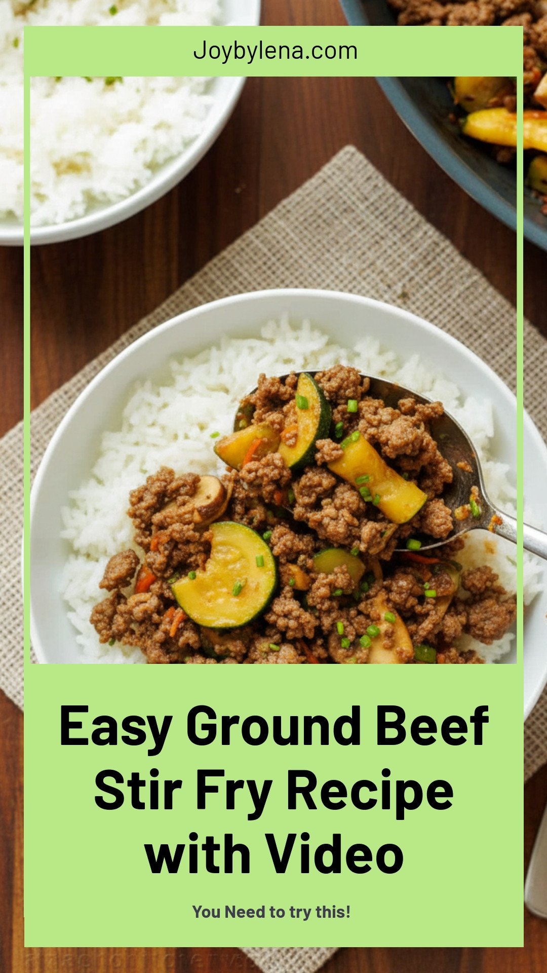 Ground Beef Stir Fry (with Video)
