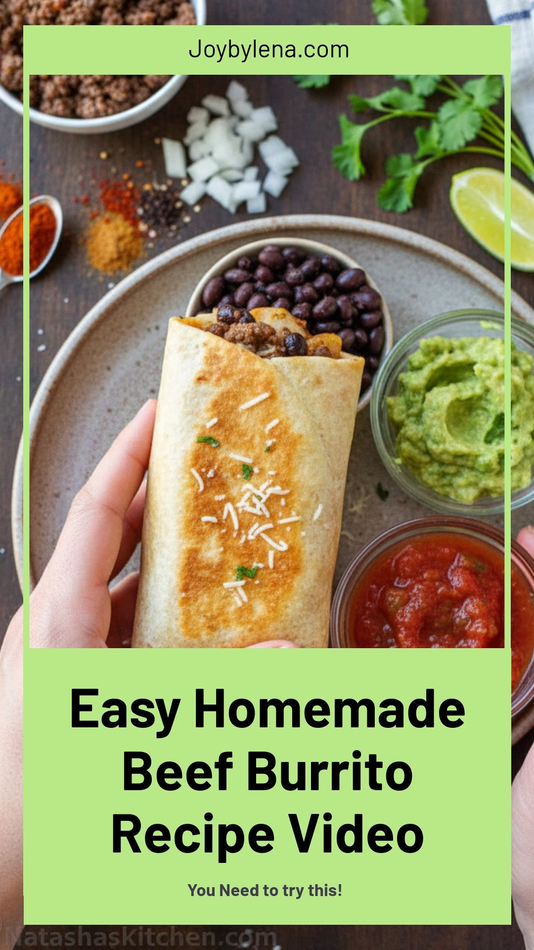 Beef Burrito Recipe (VIDEO)