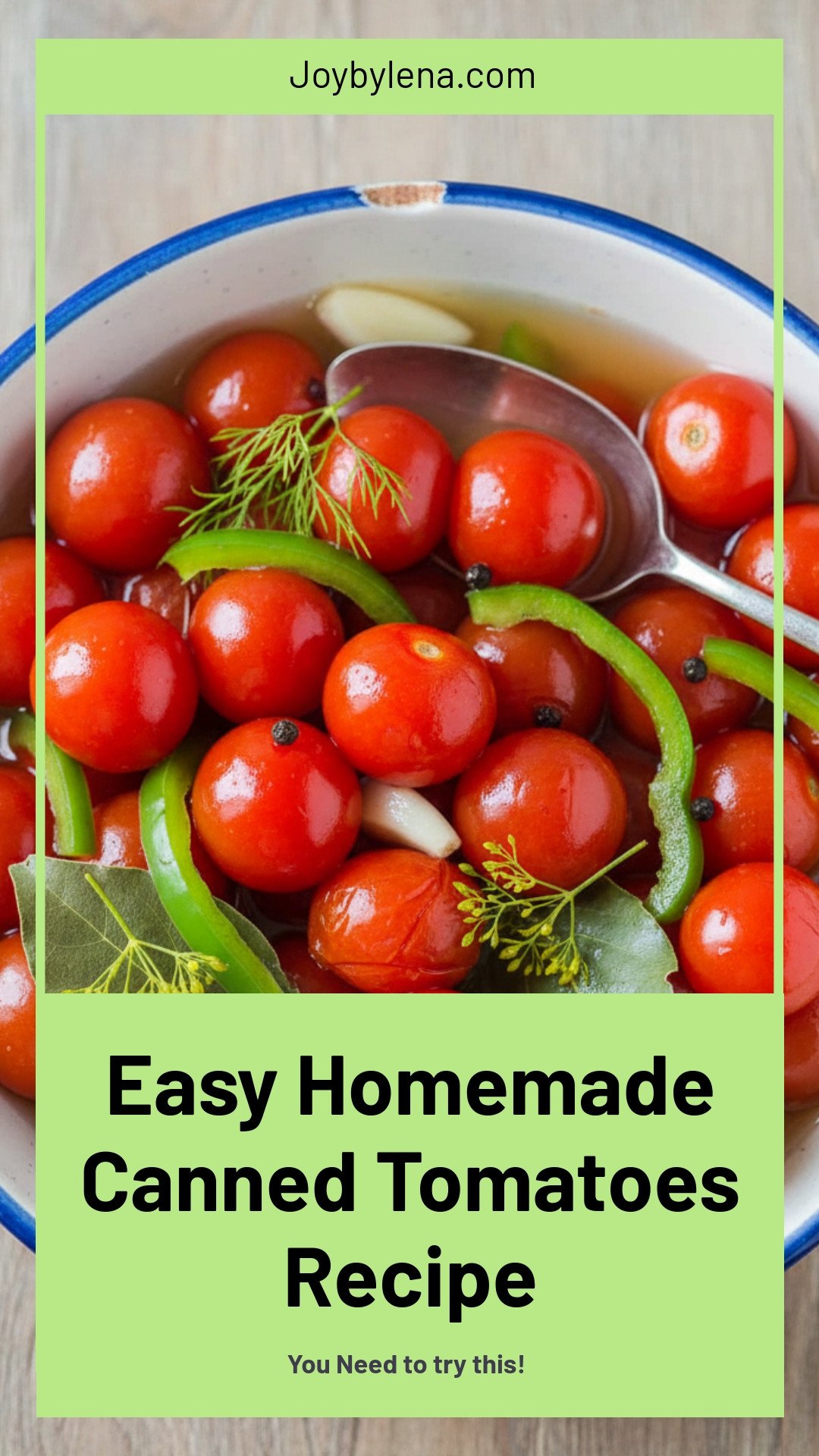 Canned Tomatoes Recipe