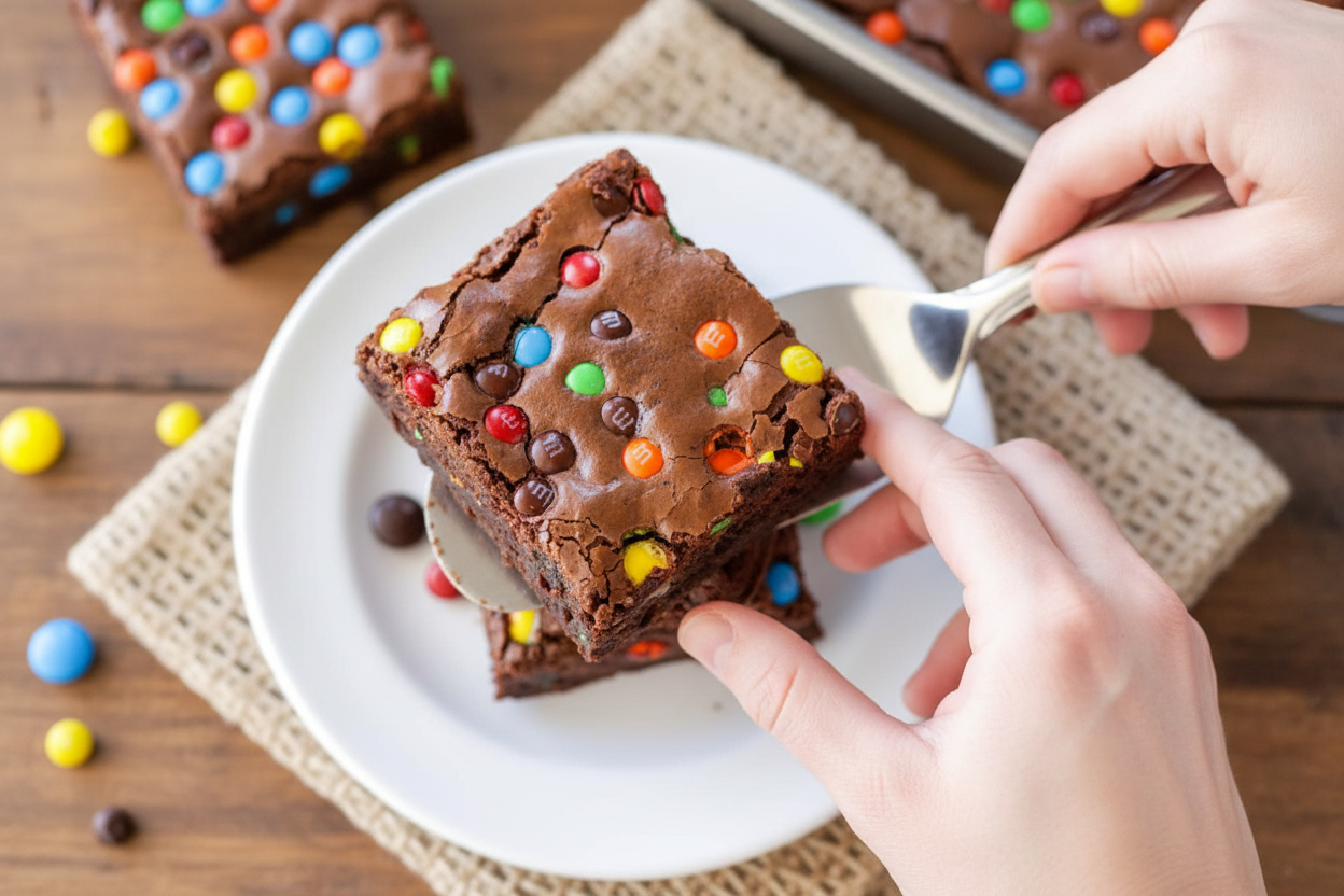 Easy M&M Brownies Recipe for Chewy Treats