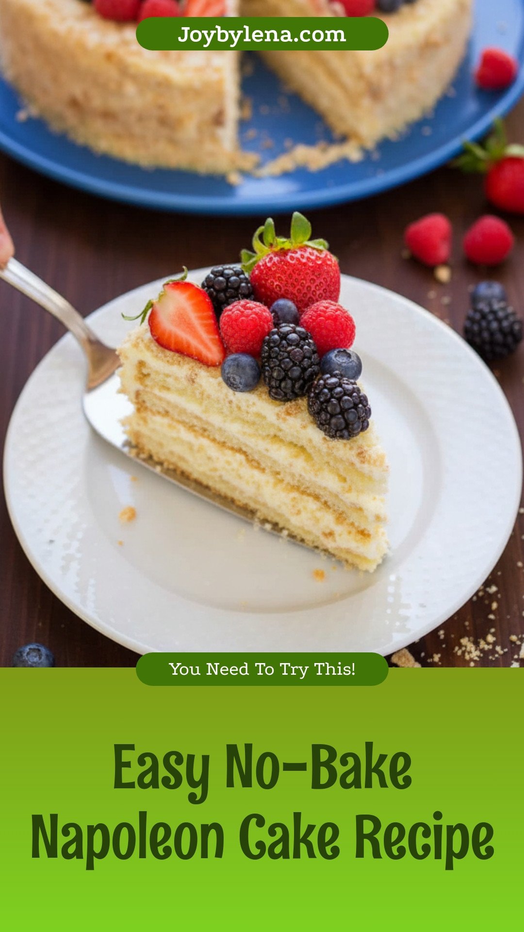 No-Bake Napoleon Cake Recipe