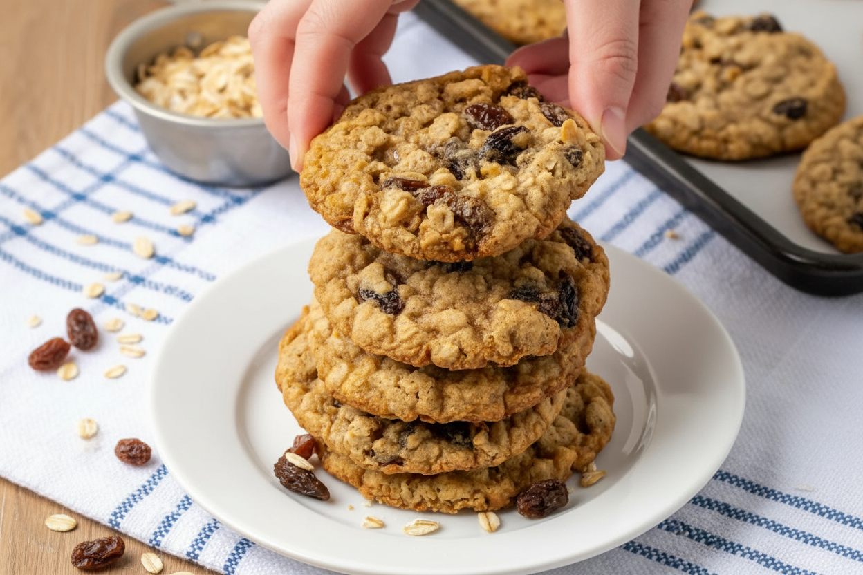 Easy Oatmeal Raisin Cookie Recipe