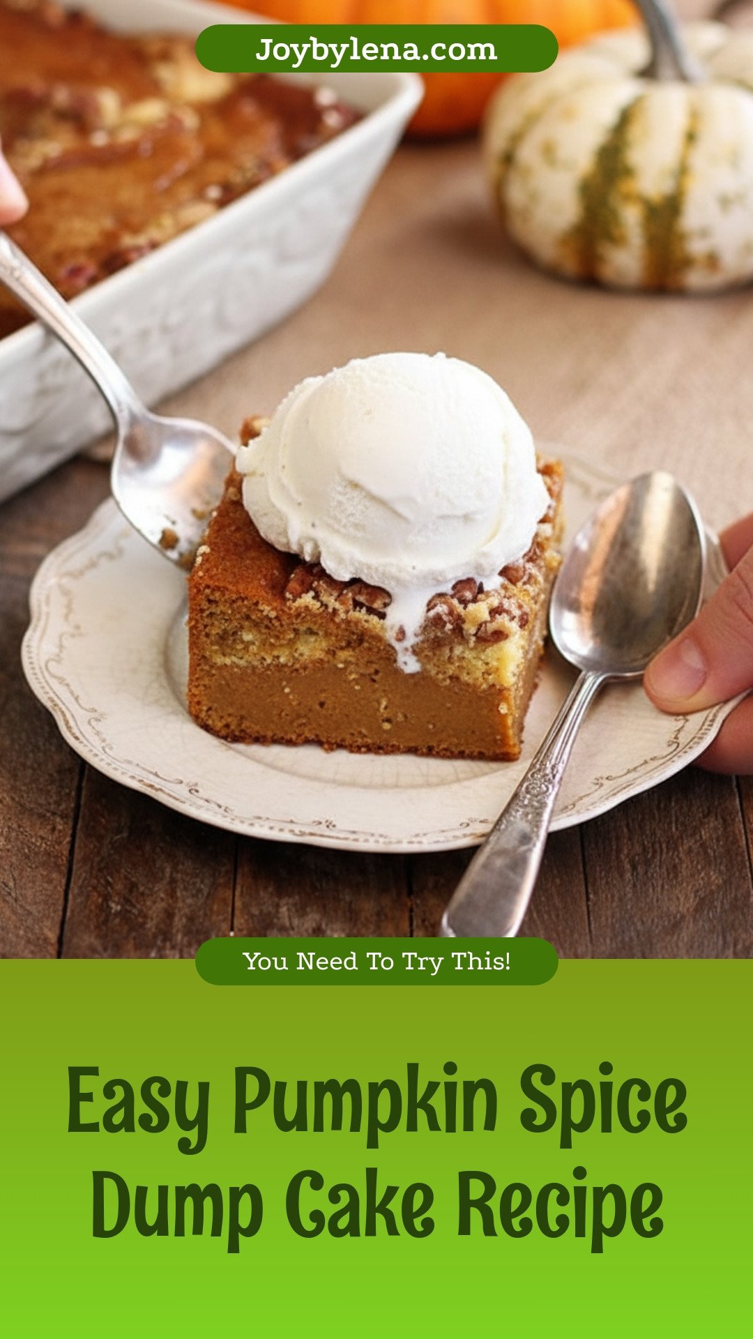 Pumpkin Spice Dump Cake