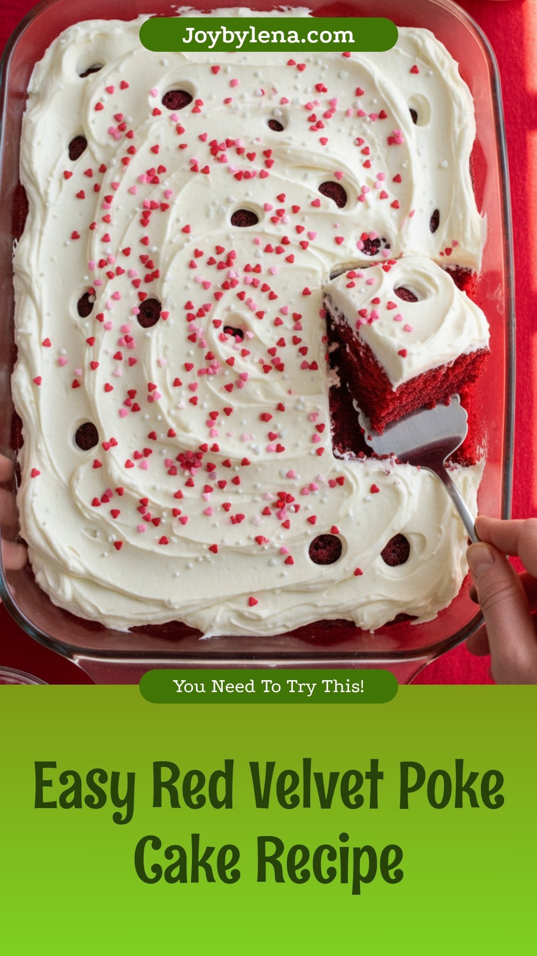 Red Velvet Poke Cake