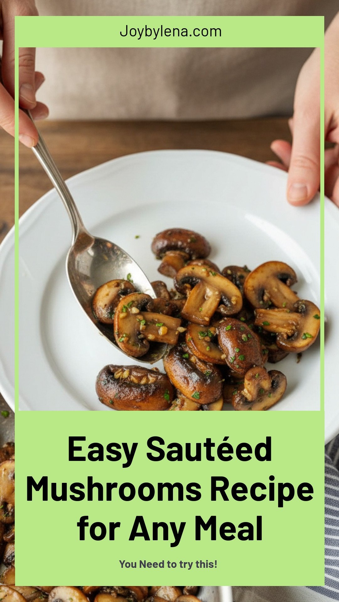 Sautéed Mushrooms Recipe