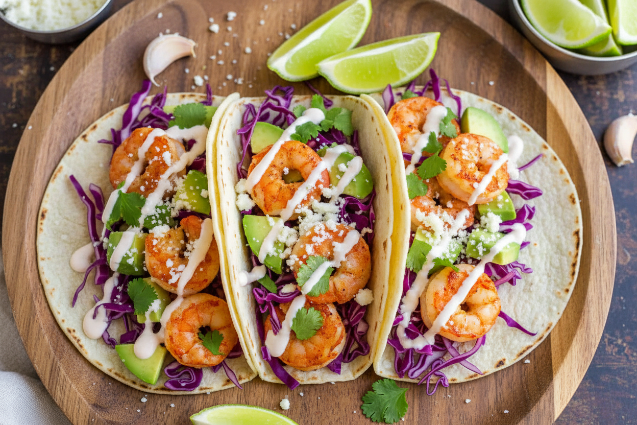Easy Shrimp Tacos Recipe with Video Tutorial