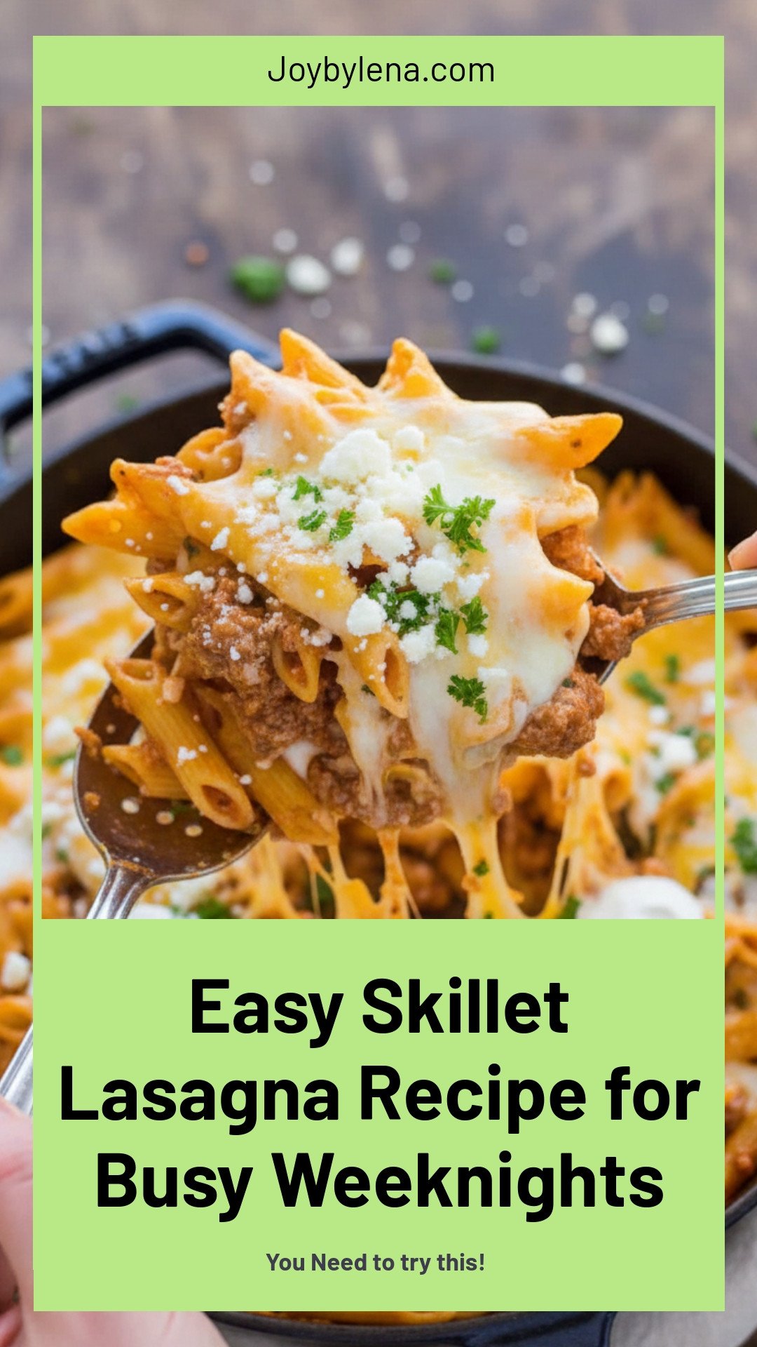 Easy Skillet Lasagna Recipe