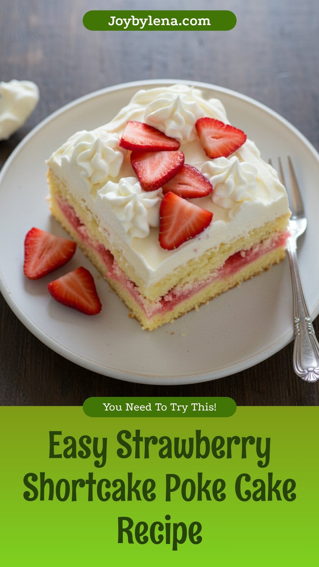 Strawberry Shortcake Poke Cake