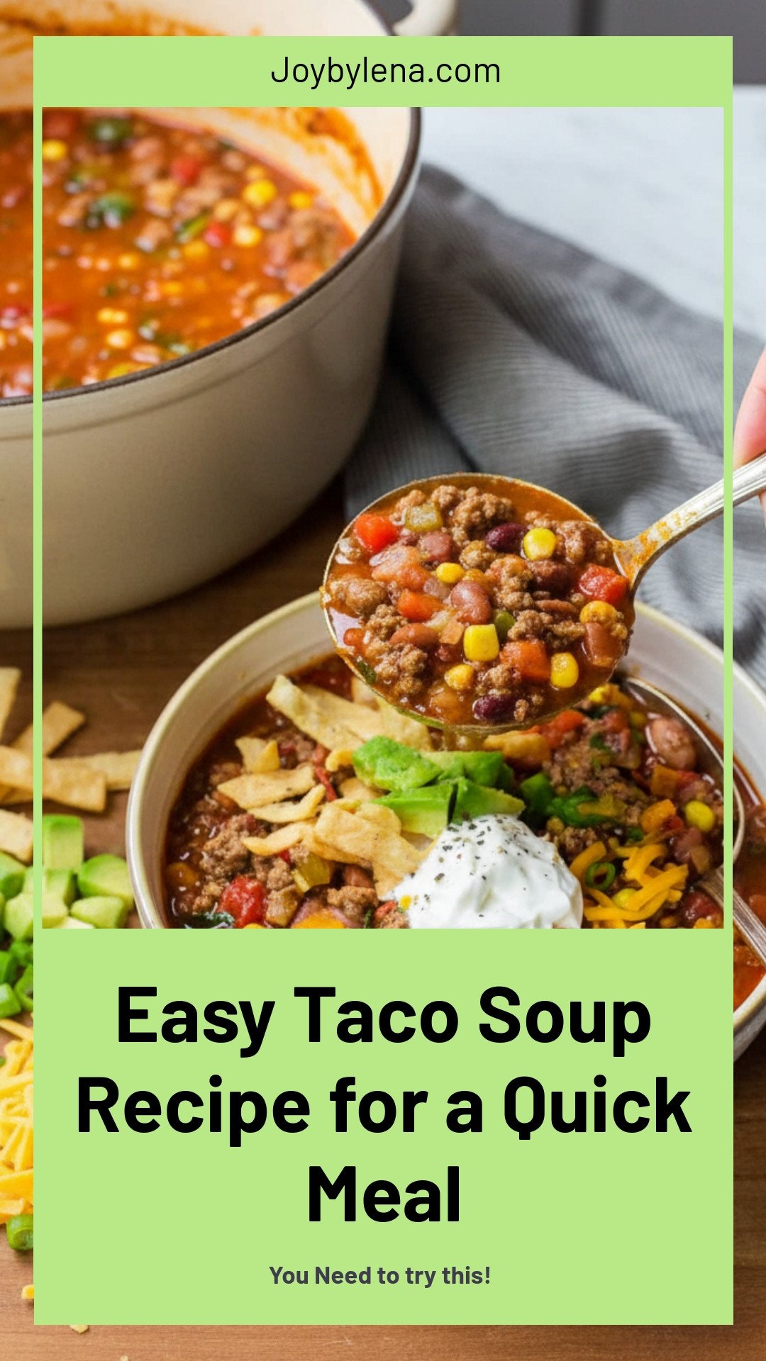 Easy Taco Soup Recipe