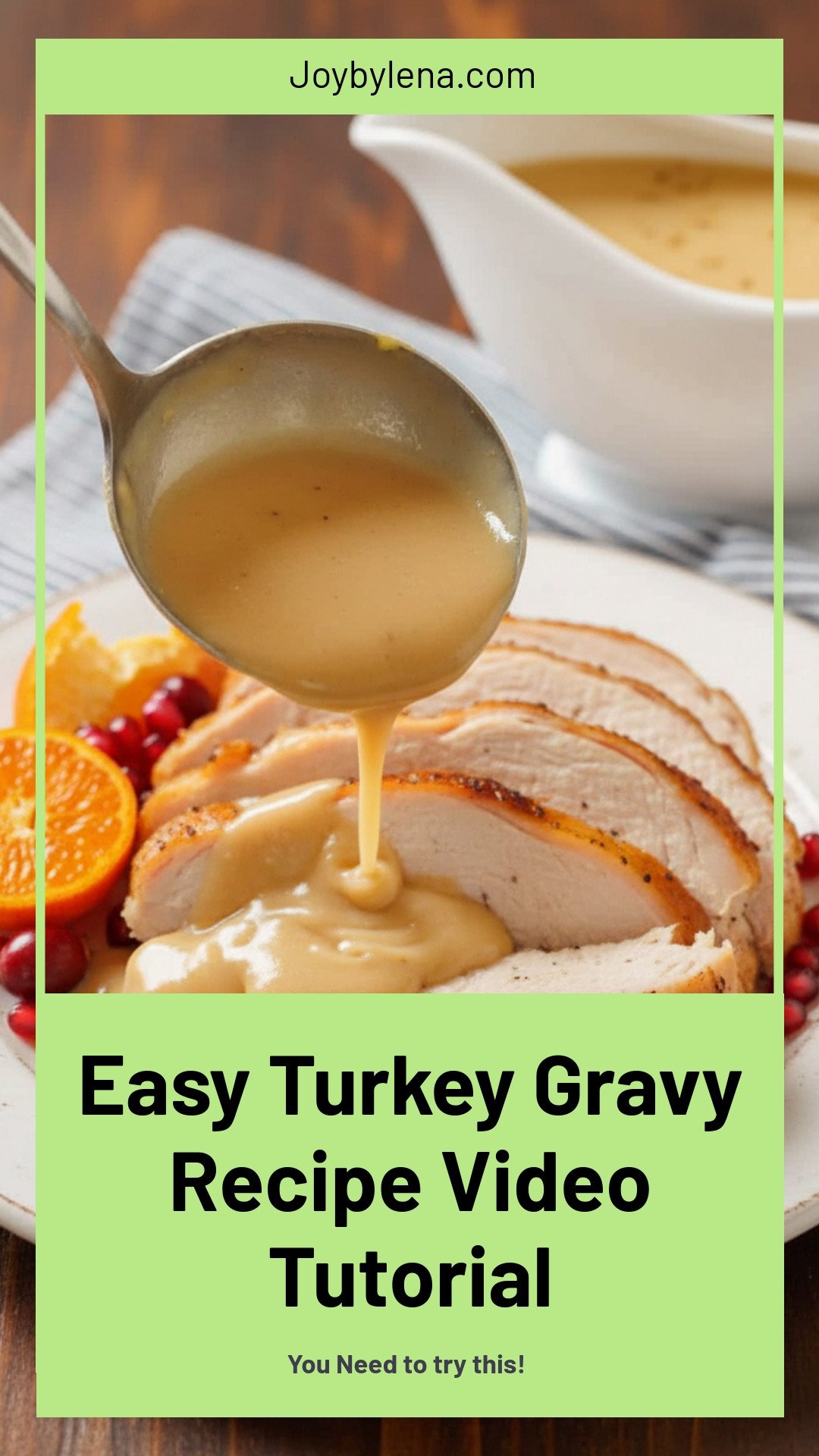 Turkey Gravy Recipe (VIDEO)