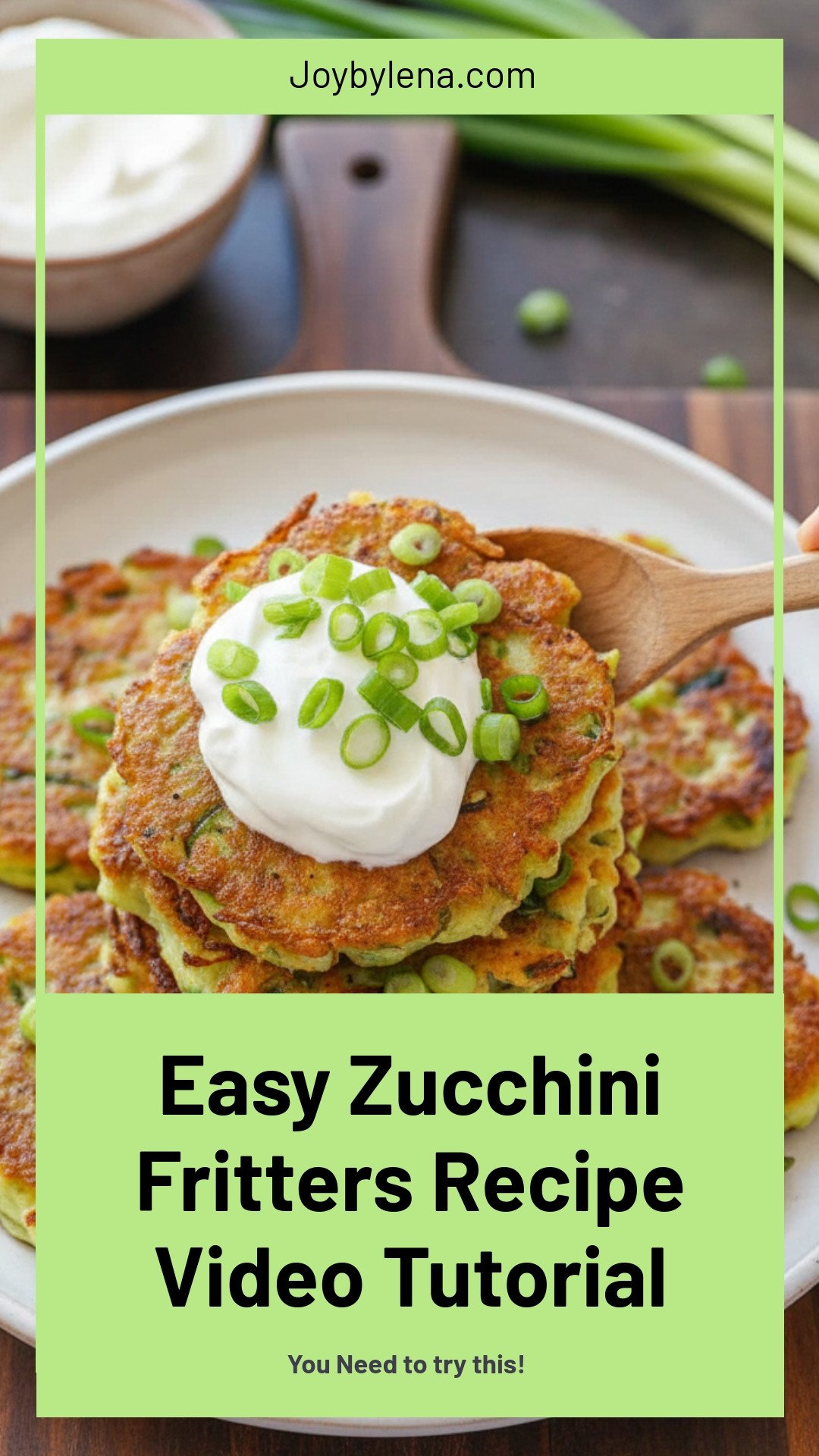 Easy Zucchini Fritters (VIDEO)