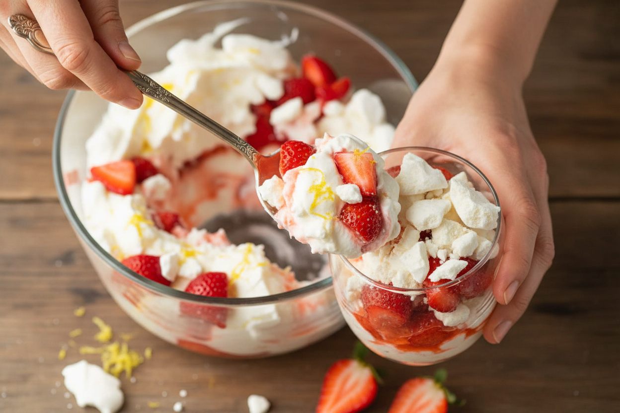 Easy Eton Mess Recipe Video Tutorial