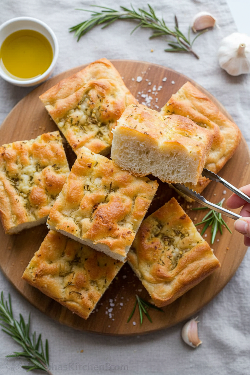 Focaccia Bread Recipe (VIDEO)