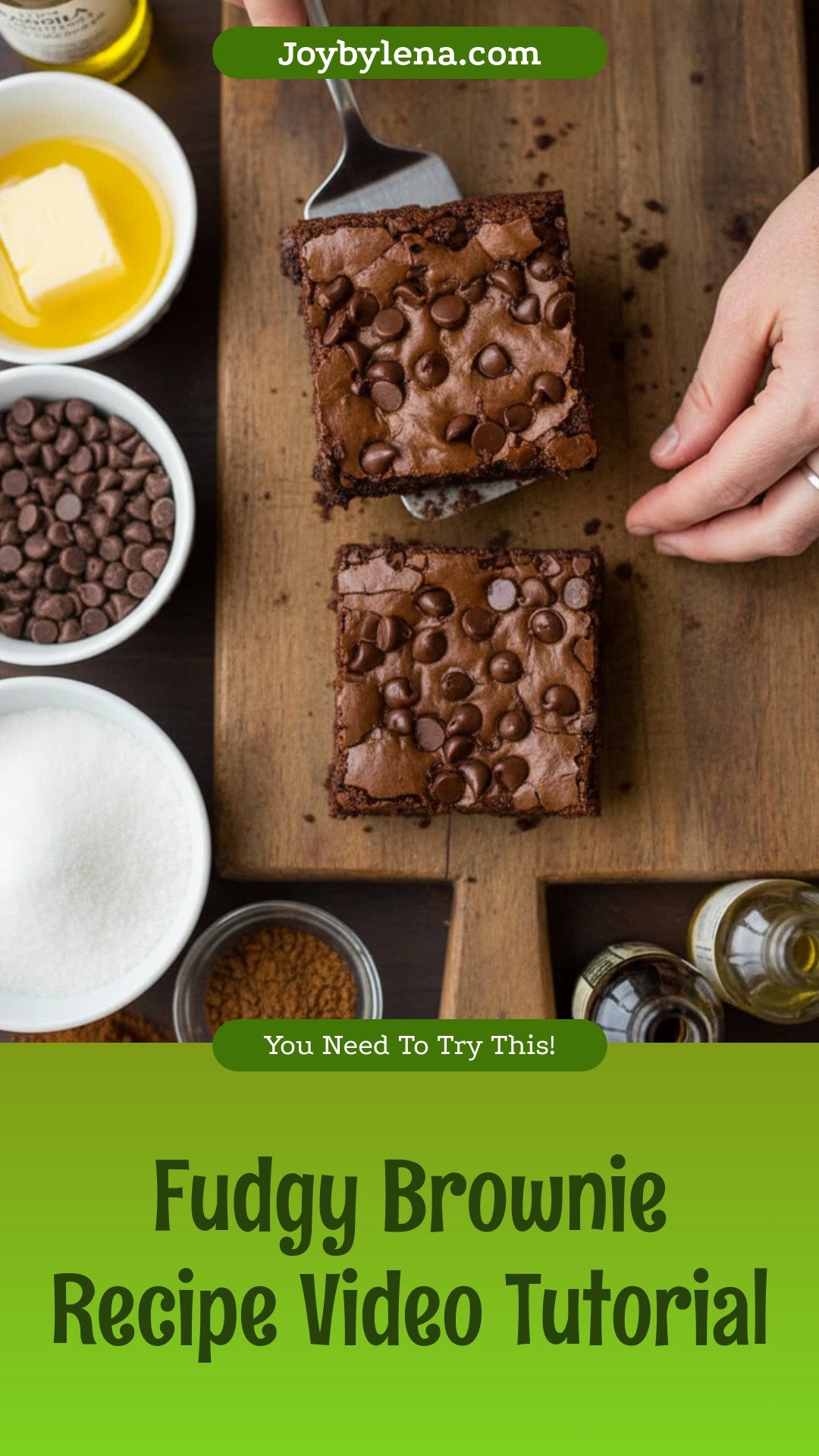 Fudgy Brownie Recipe (VIDEO)