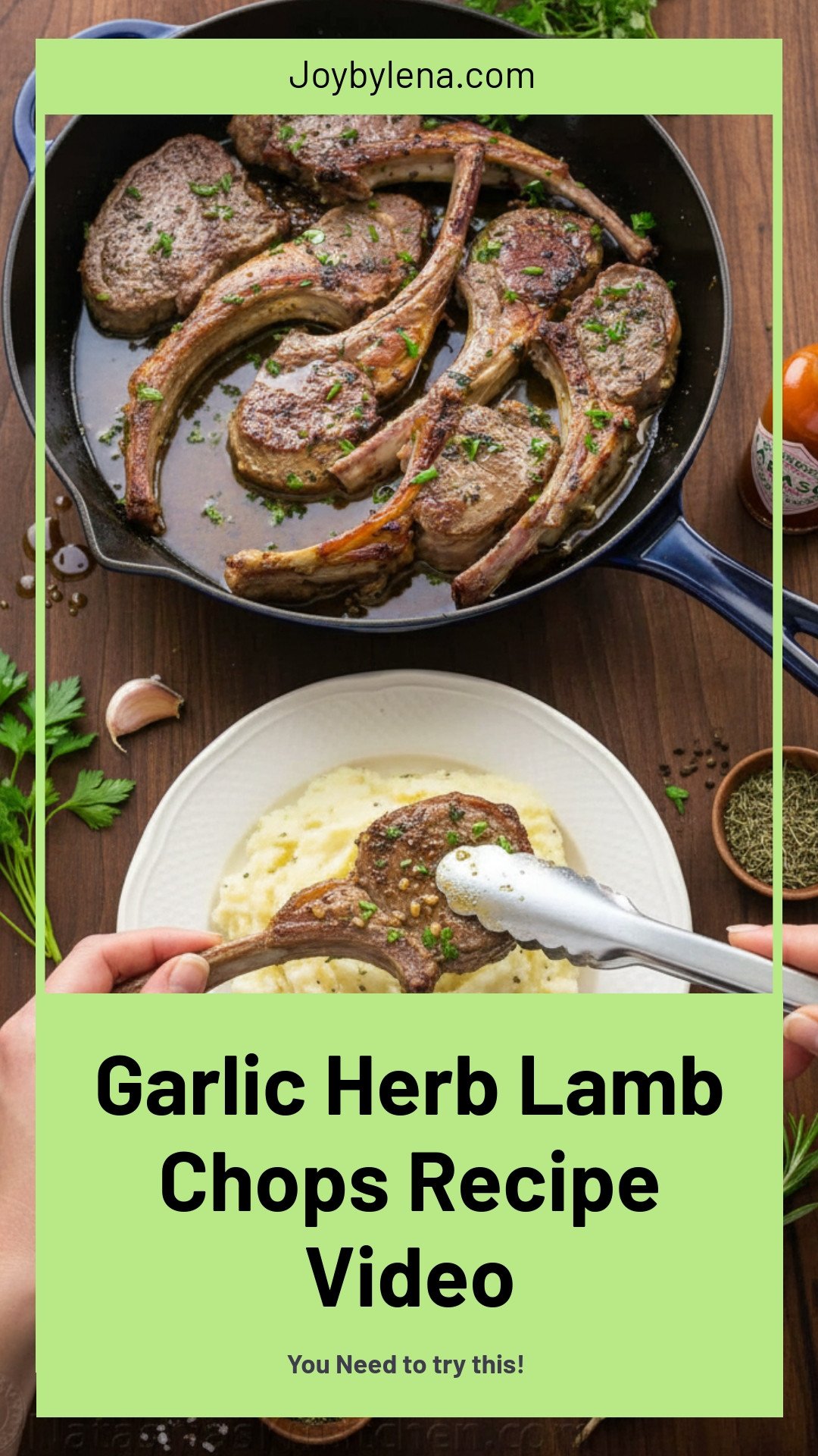 Garlic and Herb Lamb Chops (VIDEO)